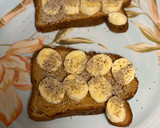 A picture of step 6 of PB & Banana Toast.