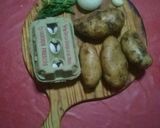 Foto del paso 1 de la receta: Tortilla de papa rellena con jamón y queso