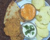 A picture of step 3 of Cheese spread and aachari cheese sperad.