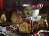 Bizcocho marmolado de tè matcha