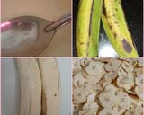 A picture of step 5 of Banana Peanut Praline Ice Cream With Banana Chips.