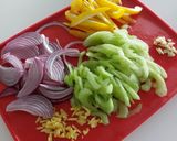 Foto del paso 1 de la receta: Verduras tricolor 🟡🟣🟢