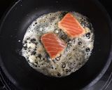 A picture of step 5 of Salmon with Egg and Cheese Sauce (BLW).