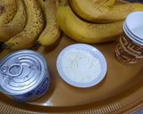 A picture of step 1 of Banana Kulfi.