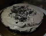 A picture of step 8 of Chocolate Drip cake.