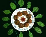A picture of step 9 of Palak Tikki.