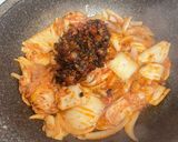 A picture of step 8 of Korean Kimchi Tofu Stew.