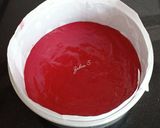 A picture of step 2 of Red Velvet Cake With Whipped Cream frosting.