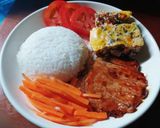 Hình bước làm 2 của món Cơm tấm mùa covy