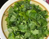 A picture of step 10 of Pounded yam with Egusi soup.