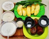 Foto langkah ke 1 dari resep Ongol Ongol Pisang Gula Merah.
