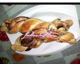A picture of step 4 of Twisted Nutella bread.