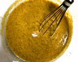 A picture of step 2 of Indrahar ki Kadhi (Madhya Pradesh Cuisine in a Fusion style).