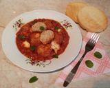 Ancsyka-féle paradicsomos húsgombóc a sütőből 🍅 recept fázis 6 fotója