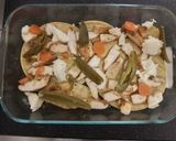 A picture of step 3 of Enchilada Casserole.