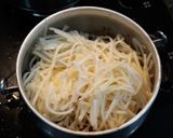 Foto do passo 7 de Espaguete de pupunha com carne seca