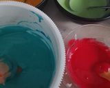 Foto langkah ke 4 dari resep Rainbow cake kukus Ny Liem.