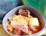 A picture of step 4 of Beef Ribs Stew with Kimchi & Potatoes.