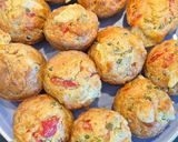 Foto del paso 5 de la receta: Muffins de jamón, verduras y queso