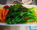 รูปขั้นตอนการทำที่ 4 ของ คะน้าฮ่องกงราดซอสเห็ดหอม(เจ)