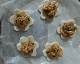 A picture of step 10 of Chicken floral patties.