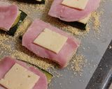 Une image de l'étape 6 de Cordon bleu de courgette.