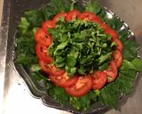 Une image de l'étape 6 de Salade de céleri branche aux tomates,mozzarella di buffala et persil.