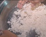 A picture of step 3 of Ground rice flour modak.
