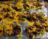 A picture of step 9 of Cheesy Bell Pepper Nachos.