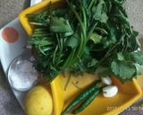 A picture of step 1 of Sprouts corn salad with green chutney.
