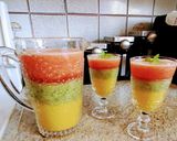 A picture of step 5 of Layered Cocktail.