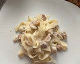 Foto del paso 4 de la receta: Pasta de tira ancha con salsa de pollo y carne