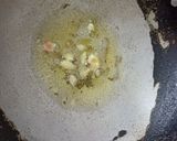 A picture of step 2 of Thotakura gravy(amaranth leaves).