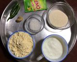 A picture of step 1 of Khaman Dhokla.