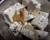 A picture of step 1 of Paneer manchurian dry.