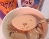 A picture of step 1 of Cold Bournvita and milk.