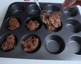 【純素無油】巧克力杯子蛋糕的食譜步驟6照片