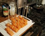 A picture of step 6 of Teriyaki Salmon Bites.