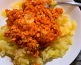 Foto del paso 4 de la receta: Boniatos rellenos de boloñesa de Soja y cheddar