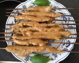 A picture of step 4 of California Farm Seitan Mock Pork Sateh In Peanut Sauce.