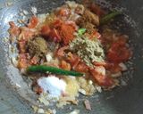 A picture of step 4 of Paneer do pyaza.