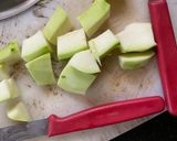 A picture of step 1 of Raw Papaya Fish Miso Soup.