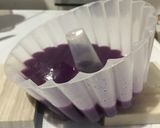 Foto langkah ke 1 dari resep Puding Lapis Ubi Ungu, tips mengukur kapasitas cetakan.