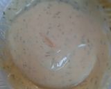 A picture of step 2 of Garlicky Cheesy fried tuna biscuits.