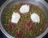 Foto del paso 4 de la receta: Guisantes con jamón y huevo poché