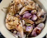 A picture of step 4 of Rabbit Stifado.