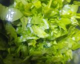 A picture of step 1 of Palak paratha.