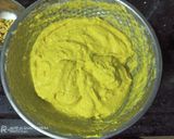 A picture of step 4 of Mango Shrikhand or Matho.