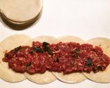 A picture of step 3 of Rose dumplings.