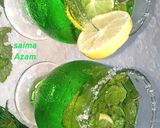 A picture of step 4 of Green ice soda💚گرین آٸس سوڈا💚.